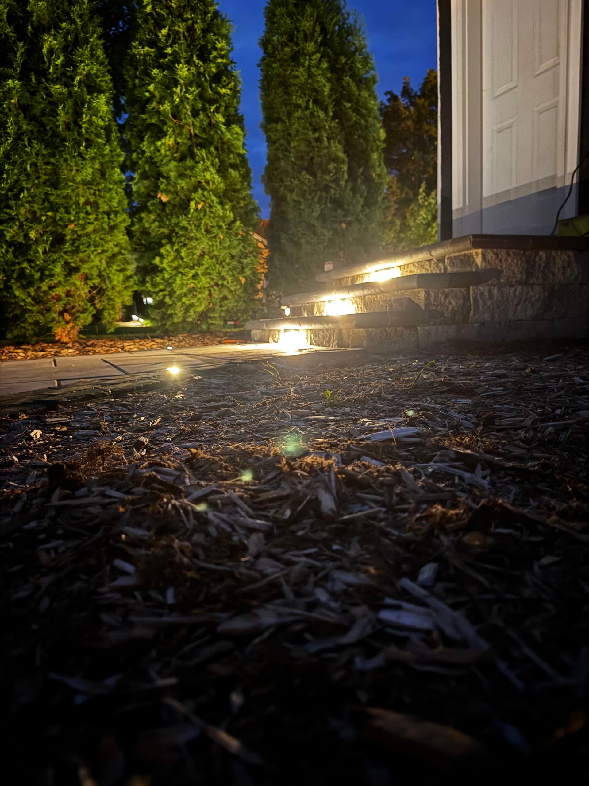 Outdoor Lighting for Walkways and Steps That Works All Night image