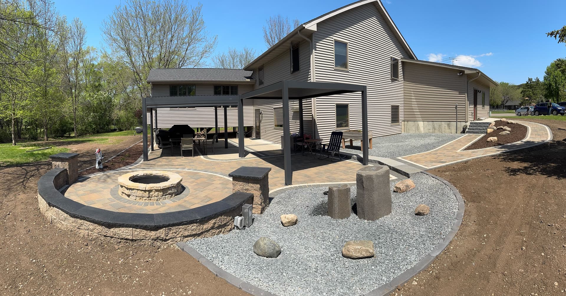 Gallery photos for Creating Stunning Backyard Retreats with Pergolas and Firepits: Image #1