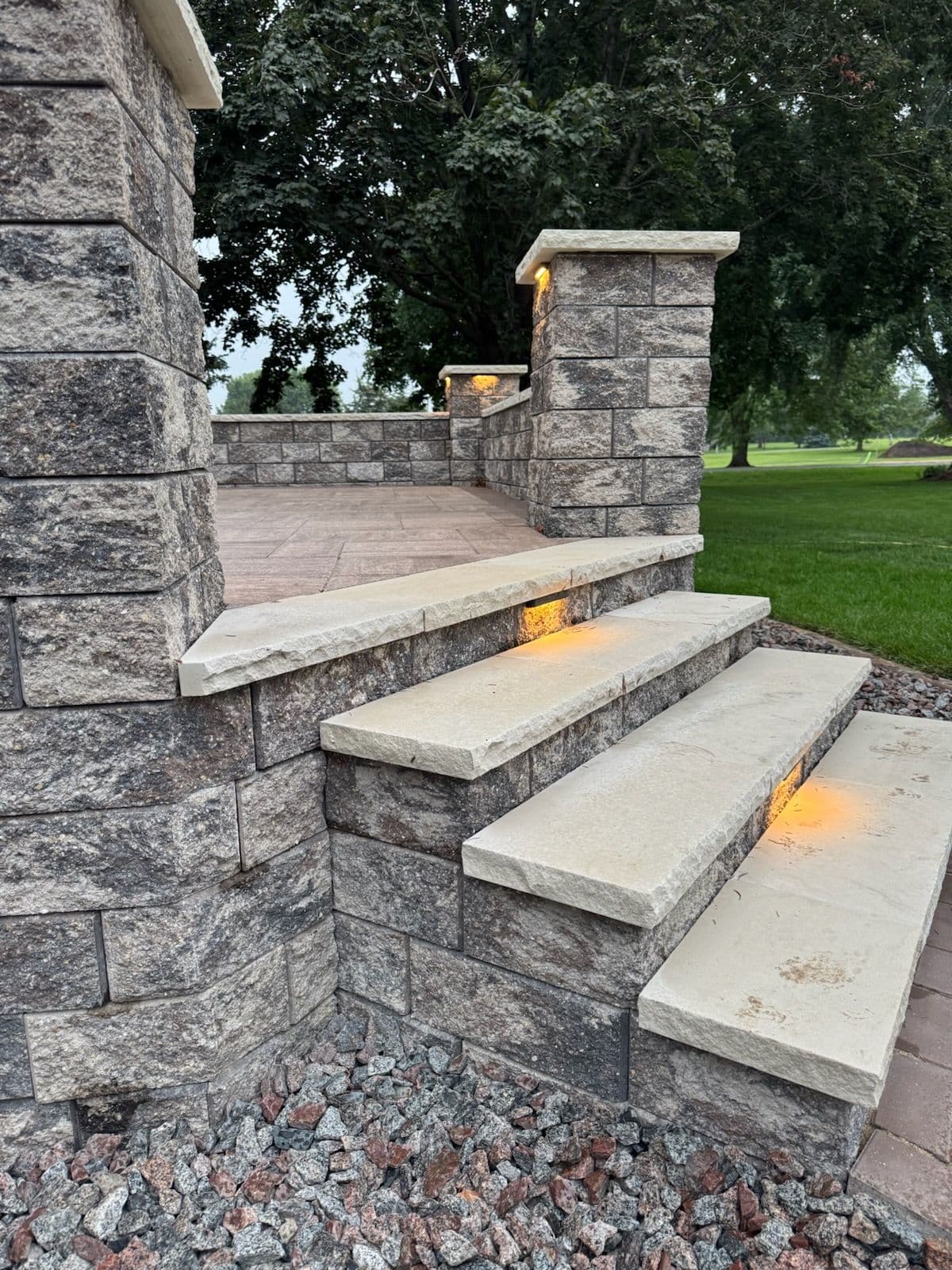 Elegant Stone Staircase Installation image