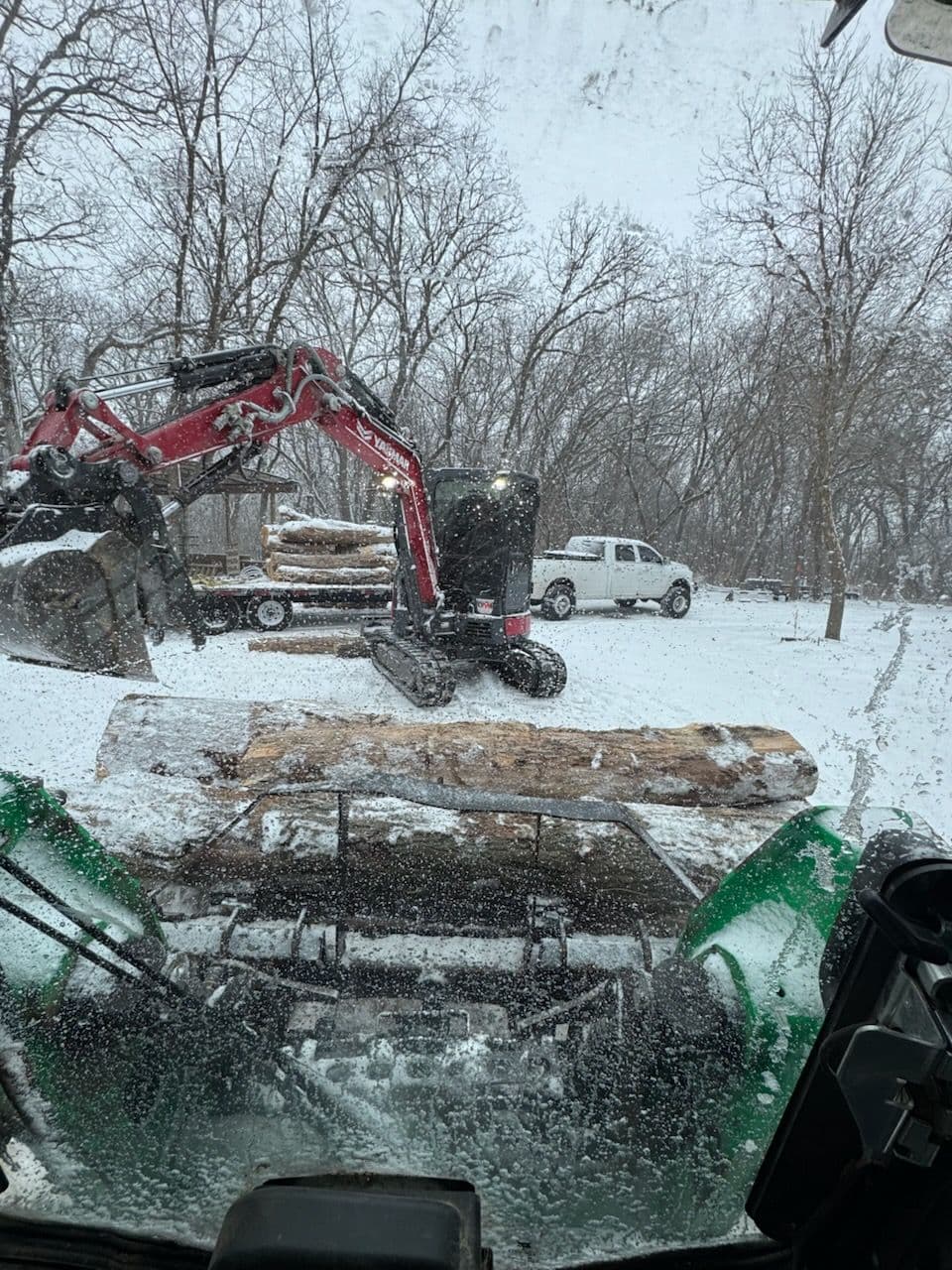 Determination in Winter Conditions - Logging in Action