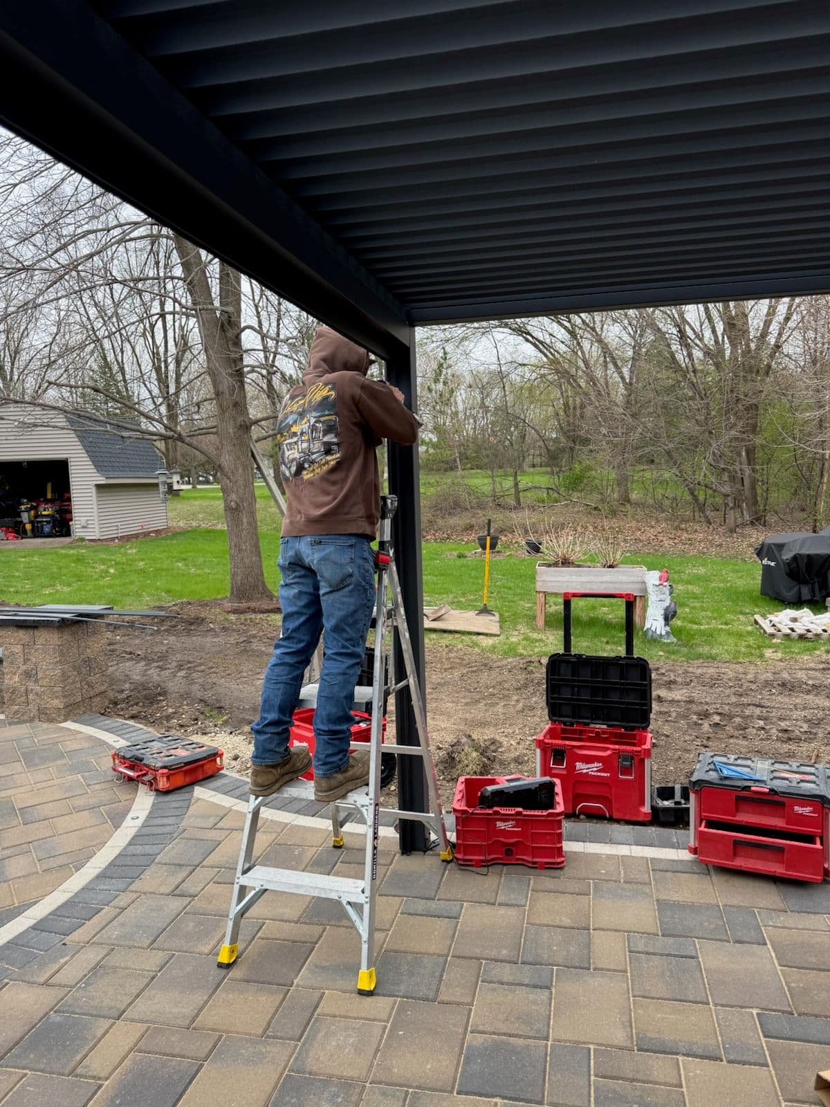 Screen Installation Enhances Outdoor Living Space image