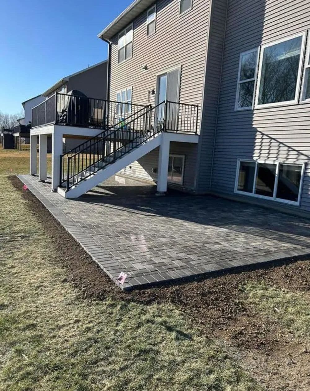 Patio Installation by Kittock Landscape Service